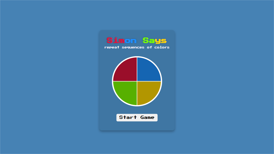 Simon says Website Image