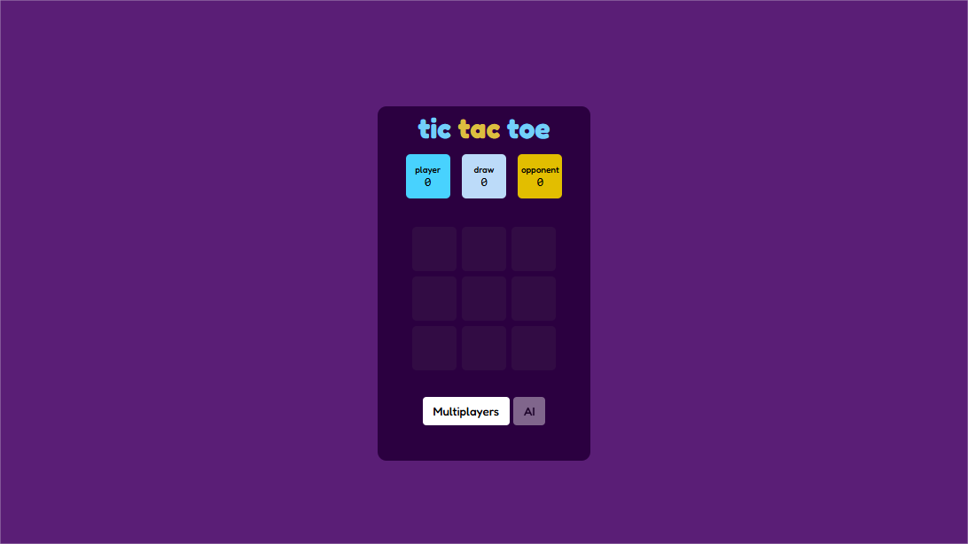 Tic Tac Toe Website Image